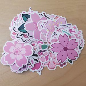 50 Flower Stickers